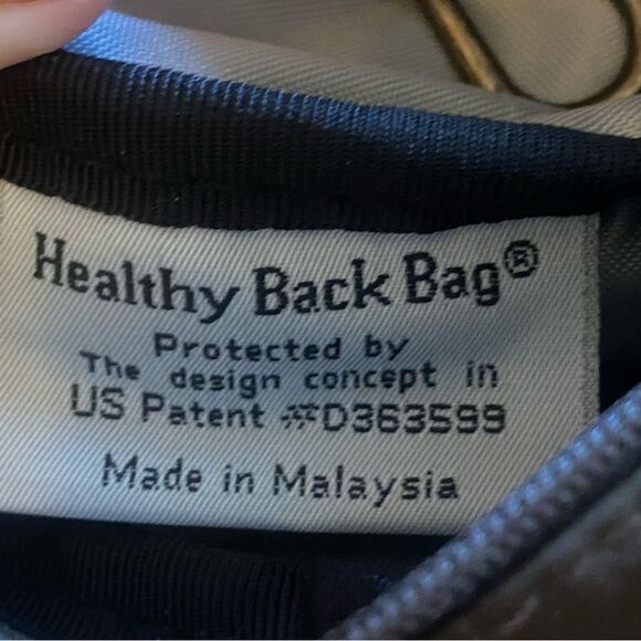 Ameribag Healthy Back Bag Brown Nylon Mini Sling Bag - Picture 4 of 11